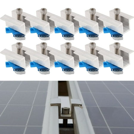 Girlsshop 10X Aluminum Solar Panel Clamps Bracket Clamp Photovoltaic Mounting Durable
Girlsshop 10X Aluminum Solar Panel Clamps Bracket Clamp Photovoltaic Mounting Durable
