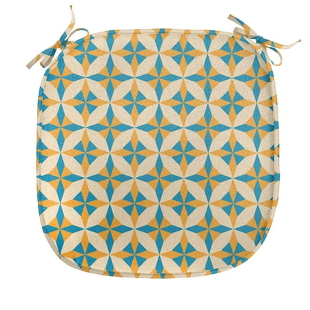 Geometric Chair Seating Cushion Abstract Geometric Origami Pattern Vintage Illustration Retro Style Print Soft Seat Pads for Office with Anti-slip Backing 16 x16 Orange Teal Cream by Ambesonne
Geometric Chair Seating Cushion Abstract Geometric Origami Pattern Vintage Illustration Retro Style Print Soft Seat Pads for Office with Anti-slip Backing 16 x16 Orange Teal Cream by Ambesonne