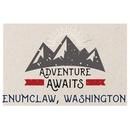 Enumclaw Washington Souvenir 2x3 Inch Fridge Magnet Adventure Awaits Design