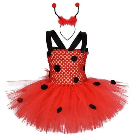 HEQU Cartoon ladybug tulle dress European and American children s Christmas skirt with headband tutu
HEQU Cartoon ladybug tulle dress European and American children s Christmas skirt with headband tutu