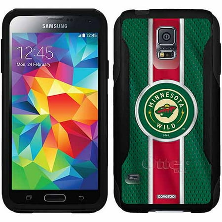 Minnesota Wild Jersey Stripe Design on OtterBox Commuter Series Case for Samsung Galaxy S5