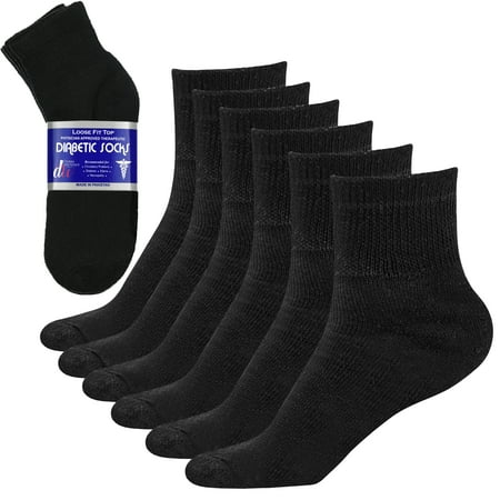 Debra Weitzner Cotton Diabetic Socks Non-Binding Socks with Heel Cushion 9/11 Black 6 Pairs
Debra Weitzner Cotton Diabetic Socks Non-Binding Socks with Heel Cushion 9/11 Black 6 Pairs