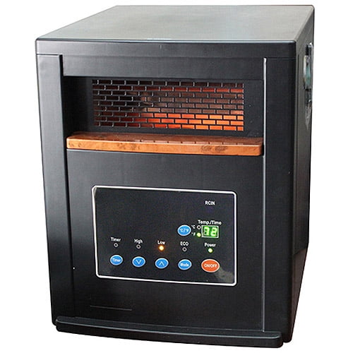 Comfort Zone 5,120BTU Electric Radiant Heater, Gray CZ530WM