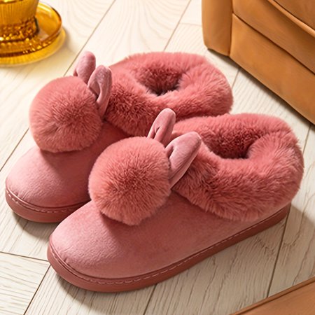 Cozy Rabbit-Ear Plush Slippers - Winter-Ready Soft Sole Warm Fuzzy Indoor Footwear in Solid Colors
Cozy Rabbit-Ear Plush Slippers - Winter-Ready Soft Sole Warm Fuzzy Indoor Footwear in Solid Colors