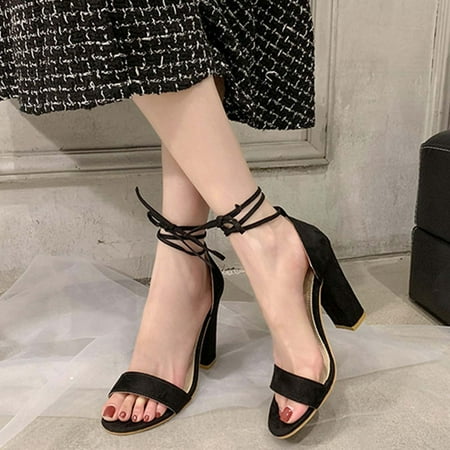 YUNAFFT Women s High Heels Women s Summer Casual Peep Toe Sandals Lace-Up Solid Color High Heel Chunky Heel Shoes Discount
YUNAFFT Women s High Heels Women s Summer Casual Peep Toe Sandals Lace-Up Solid Color High Heel Chunky Heel Shoes Discount
