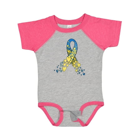 Inktastic Down Syndrome Awareness Blue and Yellow Hearts Ribbon Boys or Girls Baby Bodysuit
Inktastic Down Syndrome Awareness Blue and Yellow Hearts Ribbon Boys or Girls Baby Bodysuit