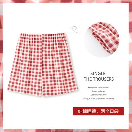 QWZNDZGR Summer M-4XL New Plaid Knitted Cotton Ladies Pajama Short Pants Pyjama Trousers Women Men Sleep Bottoms Lounge Wear Sleep Pants
QWZNDZGR Summer M-4XL New Plaid Knitted Cotton Ladies Pajama Short Pants Pyjama Trousers Women Men Sleep Bottoms Lounge Wear Sleep Pants