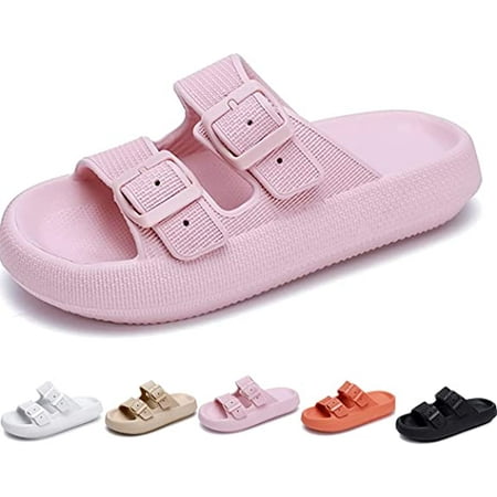 Wish Unisex Comfort Soft Slides Double Buckle Adjustable EVA Flat Sandals Lightweight Slip on House Slippers(Sakura Pink) S3252
Wish Unisex Comfort Soft Slides Double Buckle Adjustable EVA Flat Sandals Lightweight Slip on House Slippers(Sakura Pink) S3252