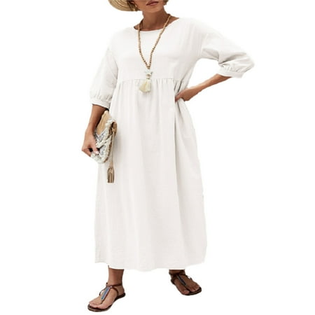 Frontwalk Nightdress for Womens Casual Loose Nightgown Summer Lounge Long Tshirt Dress Sleepwear Pajama Dress
Frontwalk Nightdress for Womens Casual Loose Nightgown Summer Lounge Long Tshirt Dress Sleepwear Pajama Dress