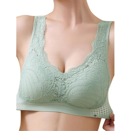 Women Floral Lace Bra Active Bra Wirefree Soft Bralette Back Smoothing Push up Bra Seamless Underwear Widen Shoulder Straps
Women Floral Lace Bra Active Bra Wirefree Soft Bralette Back Smoothing Push up Bra Seamless Underwear Widen Shoulder Straps