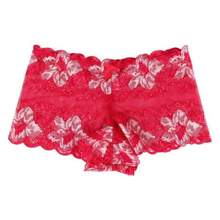 Ladies Floral Embroidery Color Contrast Briefs Mid-rise Soft Charming Underwear Women s Lace Mesh Transparent Full Coverage Panties(1-Packs)
Ladies Floral Embroidery Color Contrast Briefs Mid-rise Soft Charming Underwear Women s Lace Mesh Transparent Full Coverage Panties(1-Packs)