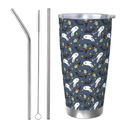 Lukts Halloween A for 20OZ Car Cup Stainless Steel Direct Drinking Straw Thermos Cup Suitable for Office Travel and Car-Straw Three-piece Set
Lukts Halloween A for 20OZ Car Cup Stainless Steel Direct Drinking Straw Thermos Cup Suitable for Office Travel and Car-Straw Three-piece Set