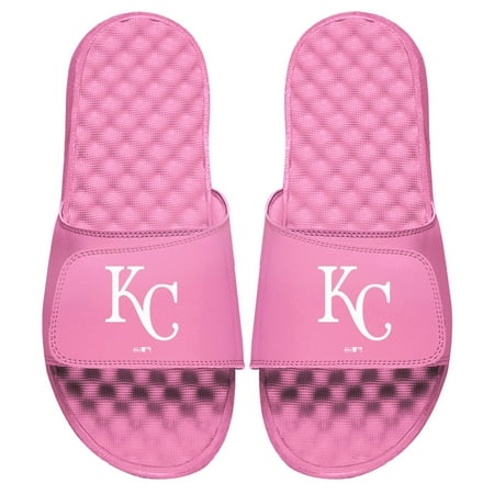 Youth ISlide Pink Kansas City Royals Primary Logo Slide Sandals
