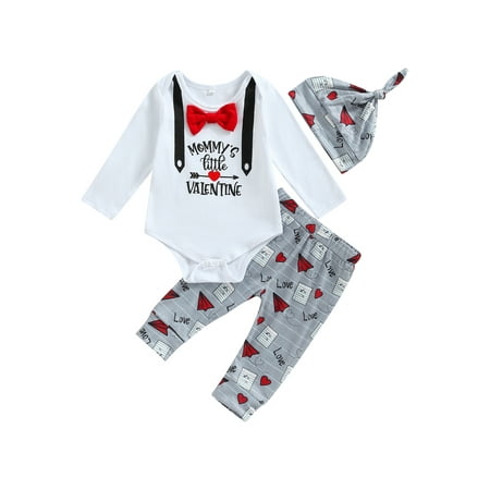 jaweiwi Valentine s Day Baby Boy Rompers Clothes Set Letter Print Long Sleeve Jumpsuit and Casual Pants Beanie Hat Outfit Size 0 6 12 18 24 M
jaweiwi Valentine s Day Baby Boy Rompers Clothes Set Letter Print Long Sleeve Jumpsuit and Casual Pants Beanie Hat Outfit Size 0 6 12 18 24 M