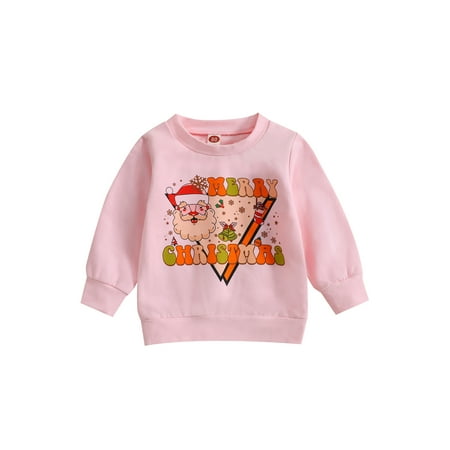 Nokpsedcb Toddler Baby Girls Christmas Sweatshirt Long Sleeve Santa Letter Print Pullover Tops Pink 3-6 Months
Nokpsedcb Toddler Baby Girls Christmas Sweatshirt Long Sleeve Santa Letter Print Pullover Tops Pink 3-6 Months