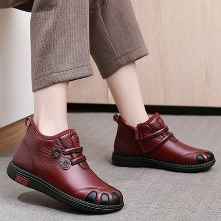 Big Holiday Savings AnuYalue Women Snow Ankle Boots Flat Non Slip Warm and Comfortable Cross Pattern Simple Boots for Women Mid Calf Winter Short Boots
Big Holiday Savings AnuYalue Women Snow Ankle Boots Flat Non Slip Warm and Comfortable Cross Pattern Simple Boots for Women Mid Calf Winter Short Boots