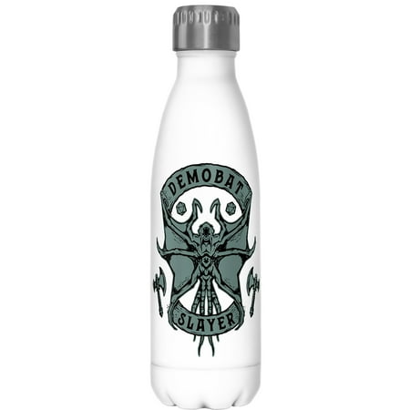 Stranger Things Demobat Slayer Logo Stainless Steel Water Bottle White 17 oz.
Stranger Things Demobat Slayer Logo Stainless Steel Water Bottle White 17 oz.