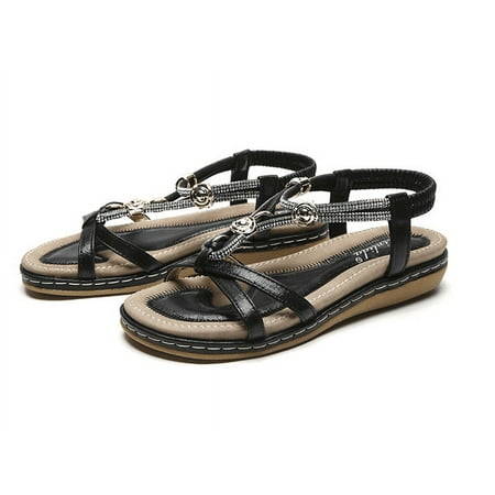 Womens Sandals Boho Rhinestone Beaded Elastic Ankle Strap Sandals Open Toe Dressy Comfortable Summer Shoes Sandals
Womens Sandals Boho Rhinestone Beaded Elastic Ankle Strap Sandals Open Toe Dressy Comfortable Summer Shoes Sandals