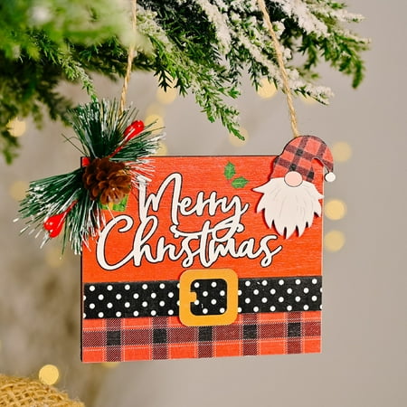 Coerni Christmas Decoration Christmas Wooden Pendant Printed Belt Santa Pendant
Coerni Christmas Decoration Christmas Wooden Pendant Printed Belt Santa Pendant
