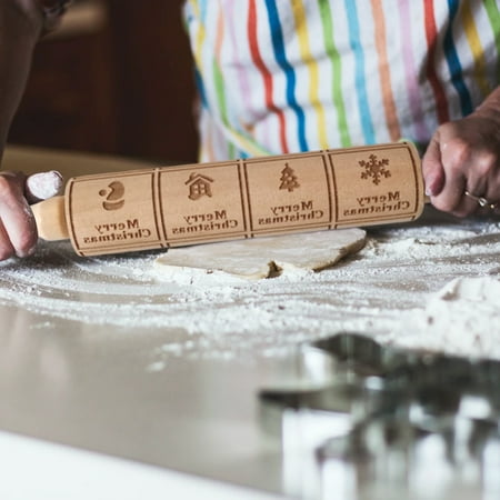 Elenxs Rolling Pin Wooden Christmas Printed Stick 3D Holiday Xmas Cookie Dough Art Craft Tool
Elenxs Rolling Pin Wooden Christmas Printed Stick 3D Holiday Xmas Cookie Dough Art Craft Tool