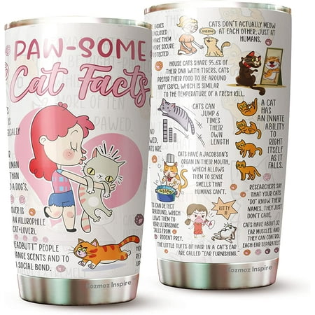 Paw-Some Cat Facts Tumbler Cat Travel Coffee Tumbler - Cat Tumblers For Cat Lovers - Birthday Gifts For Cat Lovers - Tumbler 20oz
Paw-Some Cat Facts Tumbler Cat Travel Coffee Tumbler - Cat Tumblers For Cat Lovers - Birthday Gifts For Cat Lovers - Tumbler 20oz