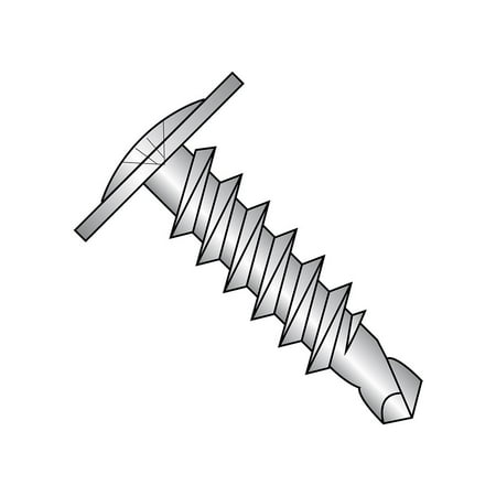 410 Stainless Steel Self-Drilling Screw Plain Finish Modified Truss Head Phillips Drive #3 Drill Point #10-16 Thread Size 1 Length (Pack of 25)
410 Stainless Steel Self-Drilling Screw Plain Finish Modified Truss Head Phillips Drive #3 Drill Point #10-16 Thread Size 1 Length (Pack of 25)