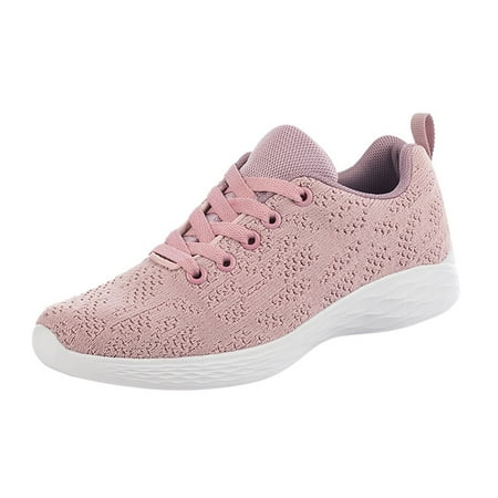 Woman Shoes Mesh Breathable Comfortable Lightweight Sports Lace-up Sneakers