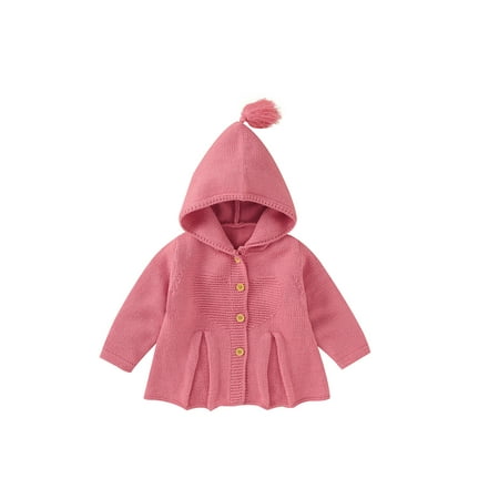 Canrulo Autumn Toddler Baby Girls Knitwear Solid Color Long Sleeve Knitted Tops Coat Blouse Pink 12-18 Months
Canrulo Autumn Toddler Baby Girls Knitwear Solid Color Long Sleeve Knitted Tops Coat Blouse Pink 12-18 Months