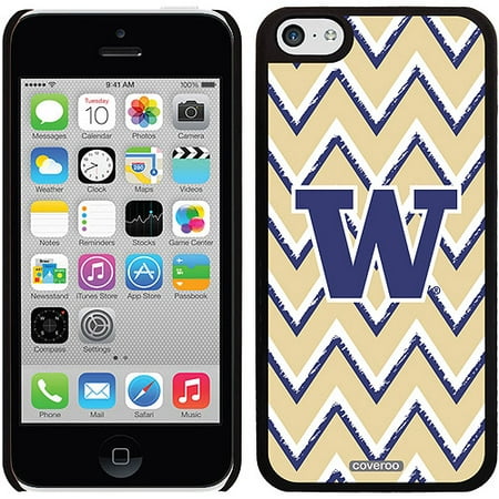 University of Washington Sketchy Chevron Design on Apple iPhone 5c Thinshield Snap-On Case by Coveroo