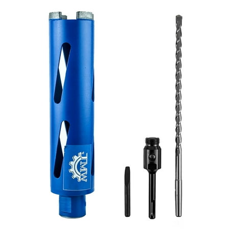 Jeremywell Dry Diamond Drill Core Bit for Brick and Concrete with Pilot Bit 2-1/2 (63mm) Diameter with SDS Plus Arbor for #30/40 Diamond Laser Welded
Jeremywell Dry Diamond Drill Core Bit for Brick and Concrete with Pilot Bit 2-1/2 (63mm) Diameter with SDS Plus Arbor for #30/40 Diamond Laser Welded