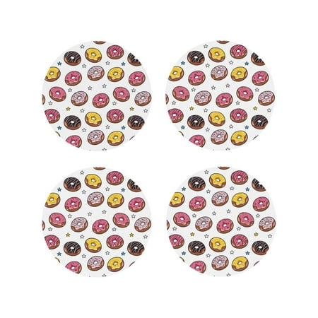 Leather Coasters Set of 4 - Cartoon Donut Star Print Lightweight Non-Slip Drink Coasters for Desk Anti-Scalding Desk Cup Coasters for Office Table Decor Round Shape
Leather Coasters Set of 4 - Cartoon Donut Star Print Lightweight Non-Slip Drink Coasters for Desk Anti-Scalding Desk Cup Coasters for Office Table Decor Round Shape