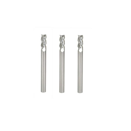 ALL-CARB 1/4 Inch Carbide End Mill 1/4 Shank Diameter x 5/8 Cut Length x 2-1/2 Overall Length Suitable for Aluminum Cutting Nonferrous Metals Up Cutting 3 Pieces
ALL-CARB 1/4 Inch Carbide End Mill 1/4 Shank Diameter x 5/8 Cut Length x 2-1/2 Overall Length Suitable for Aluminum Cutting Nonferrous Metals Up Cutting 3 Pieces