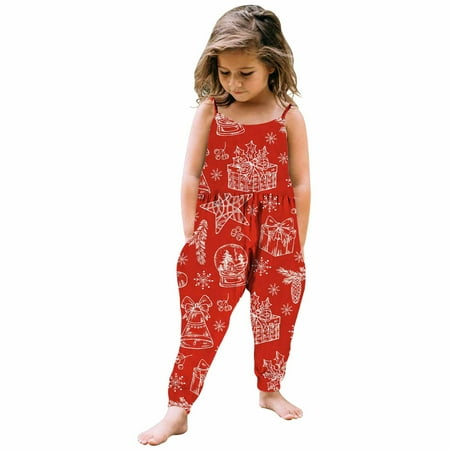 Jeborah Christmas Toddler Baby Girl Jumpsuits Cartoon Printing Strap Romper Pants With Pockets Savings
Jeborah Christmas Toddler Baby Girl Jumpsuits Cartoon Printing Strap Romper Pants With Pockets Savings