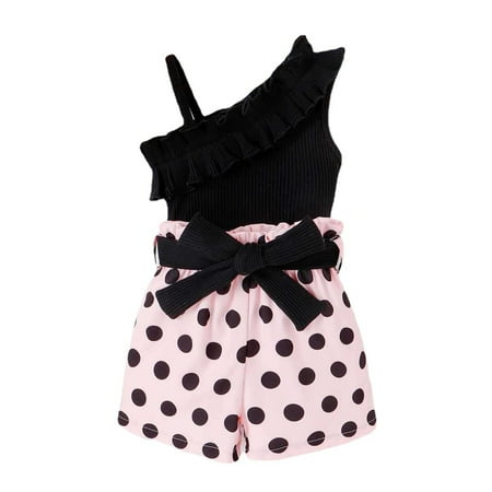 B91xZ Toddler Girl Summer Outfits Toddler Girls Sleeveless Summer Solid Vest Tops And Prints Shorts 2PCS Set&Outfits Black Sizes 4-5 Years
B91xZ Toddler Girl Summer Outfits Toddler Girls Sleeveless Summer Solid Vest Tops And Prints Shorts 2PCS Set&Outfits Black Sizes 4-5 Years