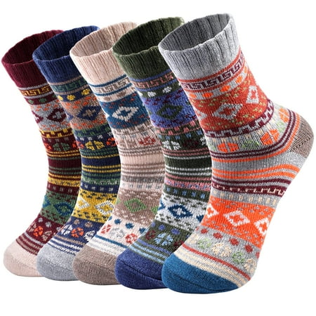 5 Pack Wool Socks for Women - Womens Wool Socks Winter Warm Socks for Women Thick Soft Cozy Knit Socks Boots Socks for Women
5 Pack Wool Socks for Women - Womens Wool Socks Winter Warm Socks for Women Thick Soft Cozy Knit Socks Boots Socks for Women