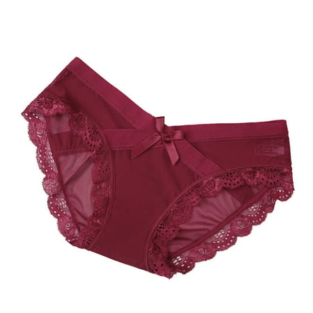Follure Ladies casual underwear bra Ladies Low-Waist Bud Silk Comfortable Bow Briefs Traceless Ladies Underwear Red S
Follure Ladies casual underwear bra Ladies Low-Waist Bud Silk Comfortable Bow Briefs Traceless Ladies Underwear Red S