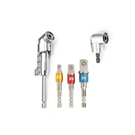 5 Pieces Drill Bit Extension 105 Degree Screw Driver Socket Adapter Universal 1/4 Inch Adjustable Woodworking Holder Tools
5 Pieces Drill Bit Extension 105 Degree Screw Driver Socket Adapter Universal 1/4 Inch Adjustable Woodworking Holder Tools