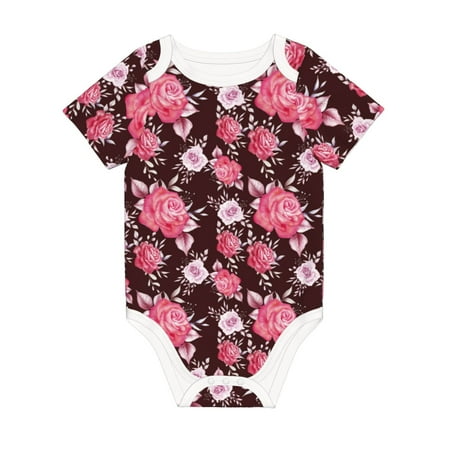 Coaee Rose Flowers for Soft Cotton Baby Short-Sleeve Bodysuit Baby Girls Boys Bodysuit Romper
Coaee Rose Flowers for Soft Cotton Baby Short-Sleeve Bodysuit Baby Girls Boys Bodysuit Romper