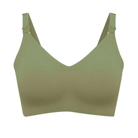 CAICJ98 Women S Lingerie Women s Plus Size Minimizer Unlined Underwire Full Coverage Bra Green M