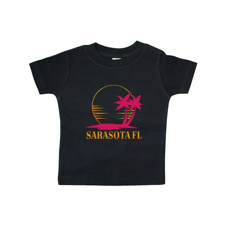 Inktastic Sarasota Florida Sunset Beach Vacation Gift Baby Girl T-Shirt