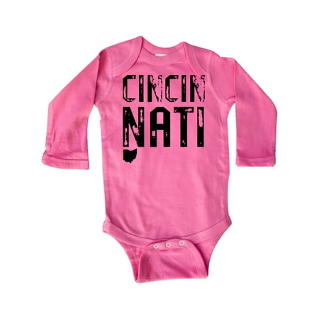 Inktastic Cincinnati Ohio Distressed Font Gift Baby Boy or Baby Girl Long Sleeve Bodysuit
Inktastic Cincinnati Ohio Distressed Font Gift Baby Boy or Baby Girl Long Sleeve Bodysuit