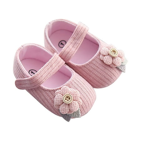

TOWED22 Baby Girl Shoes Mary Jane Flats with Bowknot Non-Slip Toddler Dress Shoes(RD2 4.5)