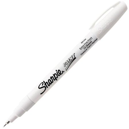 Sharpie Paint Marker Pen Oil Base Extra Fine Point White Box