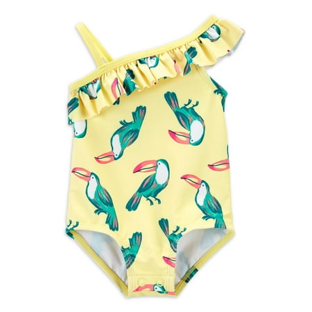 Carter s Child of Mine Girl Ruffled One Shoulder Swimsuit One-Piece Sizes 0/3M-5T
Carter s Child of Mine Girl Ruffled One Shoulder Swimsuit One-Piece Sizes 0/3M-5T