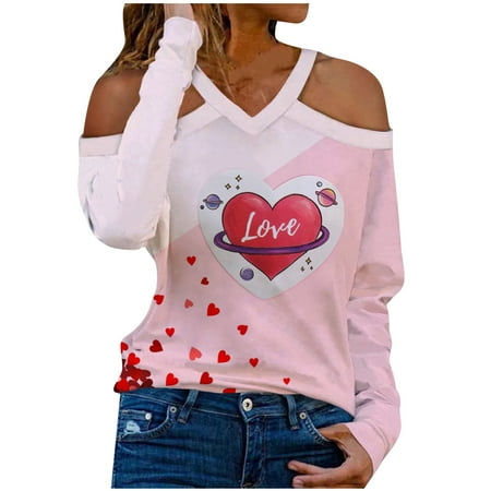 Ziloco Women s Casual V-neck Drop Shoulder Valentine s Day Printed Long Sleeve T-Shirt Top leopard print tops for women black corset tops for women Pink L
Ziloco Women s Casual V-neck Drop Shoulder Valentine s Day Printed Long Sleeve T-Shirt Top leopard print tops for women black corset tops for women Pink L