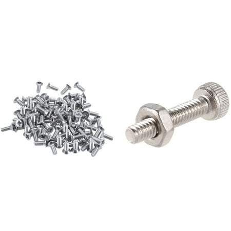 100Pcs M3X8Mm Thread Flat Head Countersunk Screws & 50 Set M2X10Mm Hex Socket Head Knurled Cap Screws
100Pcs M3X8Mm Thread Flat Head Countersunk Screws & 50 Set M2X10Mm Hex Socket Head Knurled Cap Screws