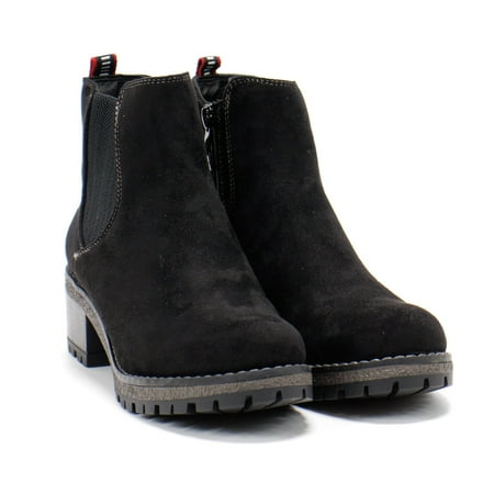 Patrizia Women s Smylie Chelsea Bootie Black Nubuck 7 M US