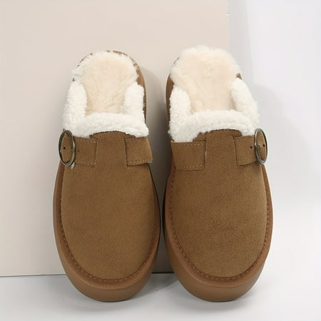 XGZHP2 Cozy Solid Color Fuzzy Warm Slippers with Slip On Soft Sole Platform Non-Slip Winter Plush Indoor Shoes
XGZHP2 Cozy Solid Color Fuzzy Warm Slippers with Slip On Soft Sole Platform Non-Slip Winter Plush Indoor Shoes