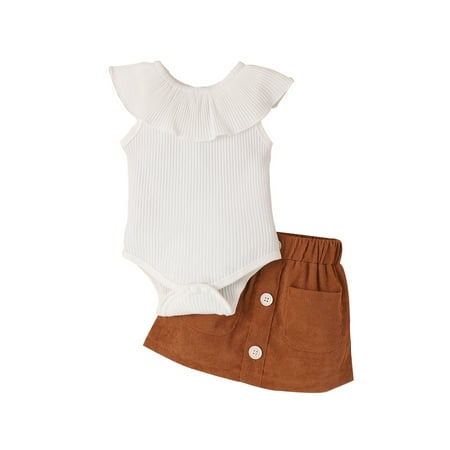PEASKJP -And-Toddler-Bodysuits White 12-18 Months