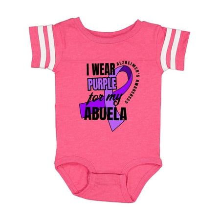 Inktastic Alzheimers Awareness I Wear Purple For My Abuela Gift Baby Boy or Baby Girl Bodysuit
Inktastic Alzheimers Awareness I Wear Purple For My Abuela Gift Baby Boy or Baby Girl Bodysuit